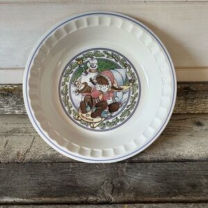 Watkins | “Snow Magic” Country Kids Collector Recipe Pie Plate